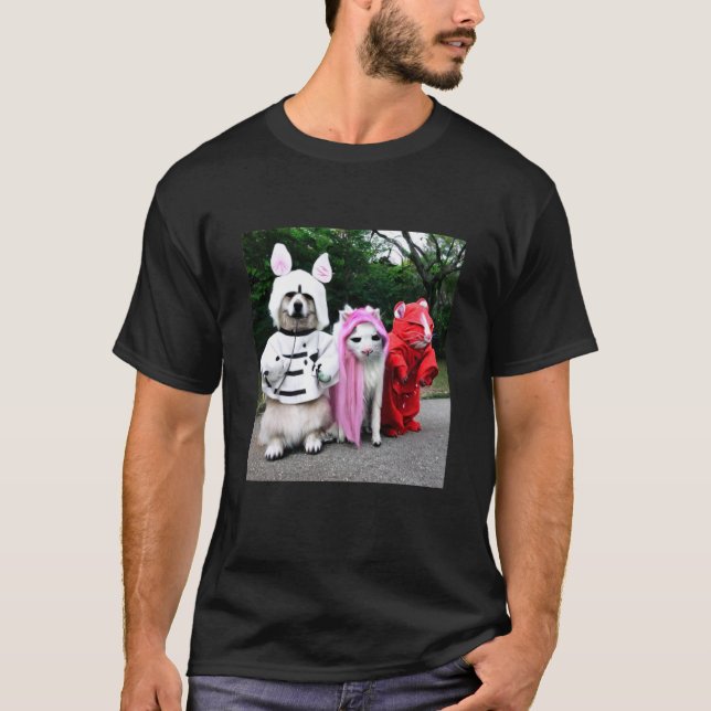 Camiseta Cute Animals Cosplay (Frente)