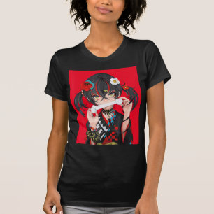 Camiseta Cute Anime Girls Japanese Aesthetic Costume Gift A