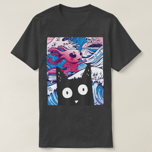Camiseta Cute Anime Retro Kitten Neko Synthwave Japan 80s M (Frente do Design)