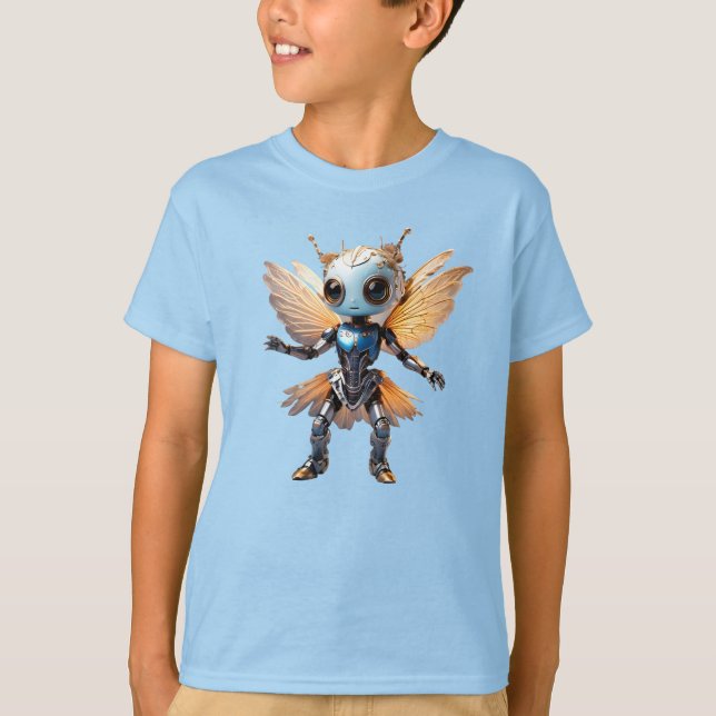 Camiseta Cute Ant Girl Dancing Robot Pixie (Frente)