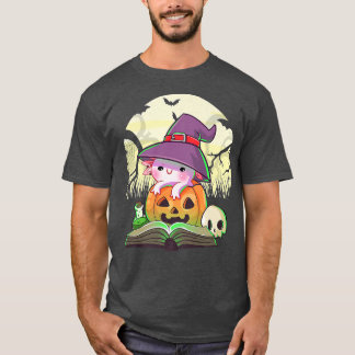 Camiseta Cute Aolotl Halloween Costume Pumpkin Pastel Goth