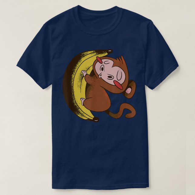 Camiseta Cute Ape Banana Lover Vegetarians Food Monkey Bana (Frente do Design)
