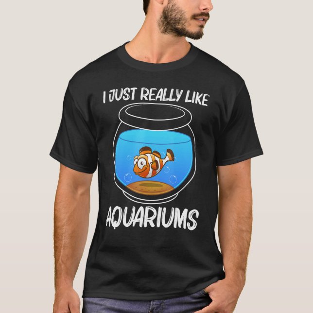 Camiseta Cute Aquarium For Men Women Aquarist Fish Tank   (Frente)