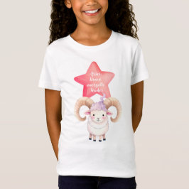 Camiseta Cute Aries - Sinal de t-shirt Jersey para a rapari