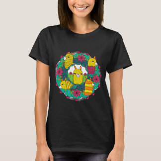 Camiseta Cute Artsy Llama Alpaca Cactus