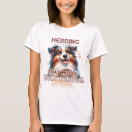 CAMISETA CUTE AUSTRALIAN SHEPHERD DOG DIZENDO