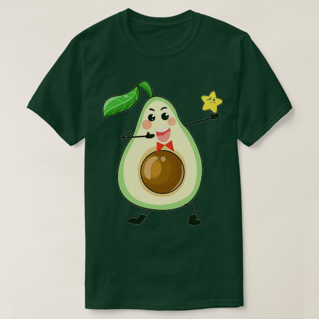 Camiseta Cute Avocado 33 (Frente do Design)