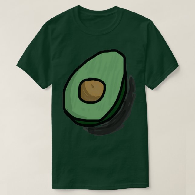 Camiseta Cute Avocado Emoji (Frente do Design)