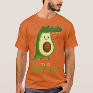 Camiseta Cute Avocado Guacamole Crocodilo Guacodile