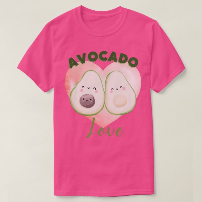 Camiseta Cute Avocado Lover (Frente do Design)