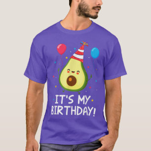 Camiseta "Cute Avocado" São Os Meus Meninos De Aniversário.