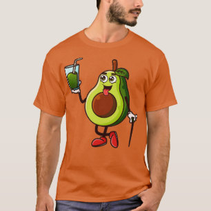 Camiseta Cute Avocado Segurando Suice Avocado