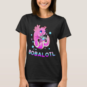 Camiseta Cute Axolotl Lover Bobalotl Boba Kawaii Anima Japa