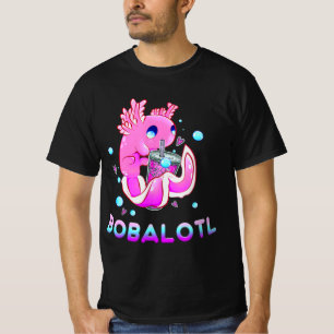 Camiseta Cute Axolotl Lover Bobalotl Boba Kawaii Anima Japa