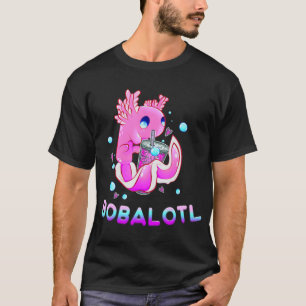 Camiseta Cute Axolotl Lover Bobalotl Boba Kawaii Anima Japa