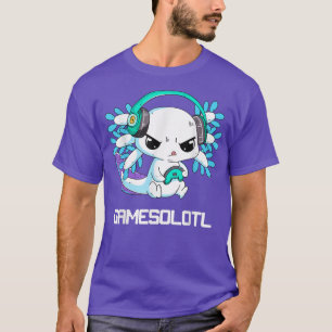 Camiseta Cute Axolotl Lover Gamesalotl Gaming Axolotl Kids