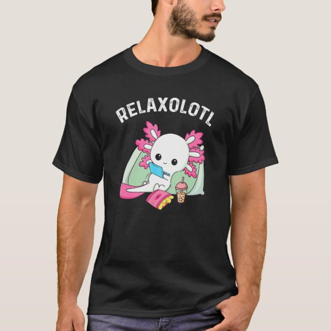Camiseta Cute Axolotl Lover Mexican Salamander Relaxolotl (Frente)