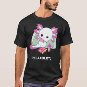 Camiseta Cute Axolotl Lover Salamandra Mexicana Relaxolotl