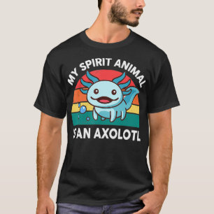 Camiseta Cute Axolotl Meu Animal Espirituoso É Um Axolotl