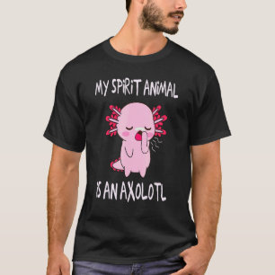 Camiseta Cute Axolotl Meu Animal Espirituoso É Um Axolotl L