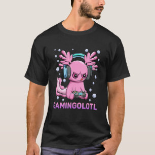 Camiseta Cute Axolotl Playing Video Games  Gameolotl Gaming