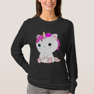 Camiseta Cute Axolotl Unicorn Cat Illustration