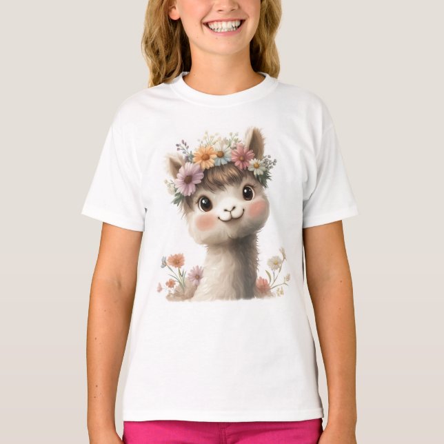 Camiseta Cute Baby Alpaca (Frente)
