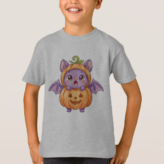 Camiseta Cute Baby Bat in Pumpkin Costume Halloween