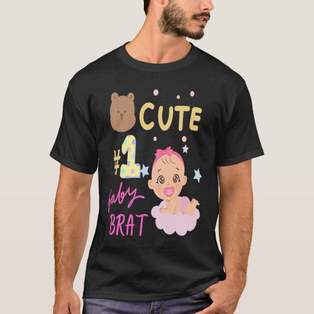Camiseta Cute Baby Brat Girl (Frente)