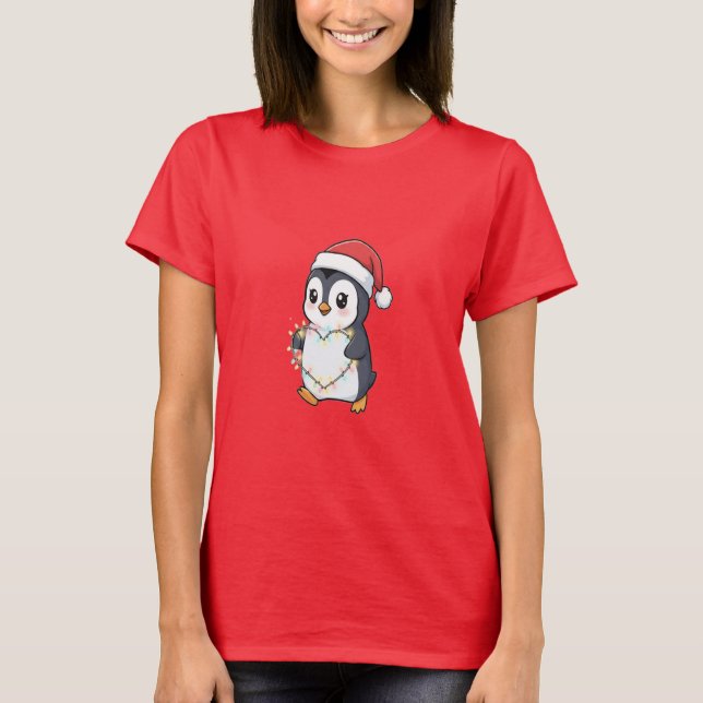 Camiseta Cute Baby Penguin Design T-Shirt (Frente)