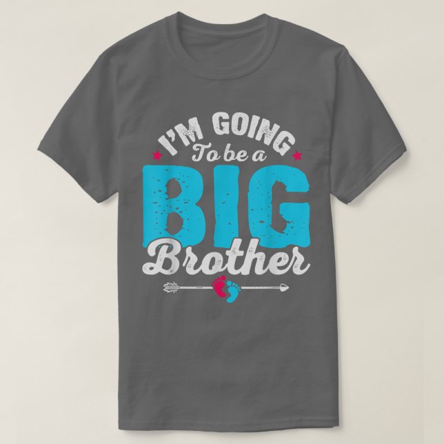 Camiseta Cute Baby Pregnancy Promoted Big Bro Soon To Be Br (Frente do Design)