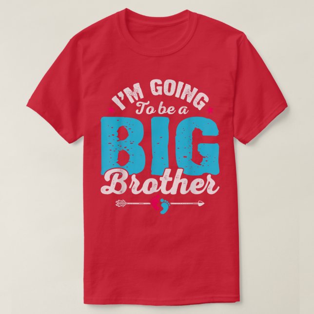 Camiseta Cute Baby Pregnancy Promoted Big Bro Soon To Be Br (Frente do Design)