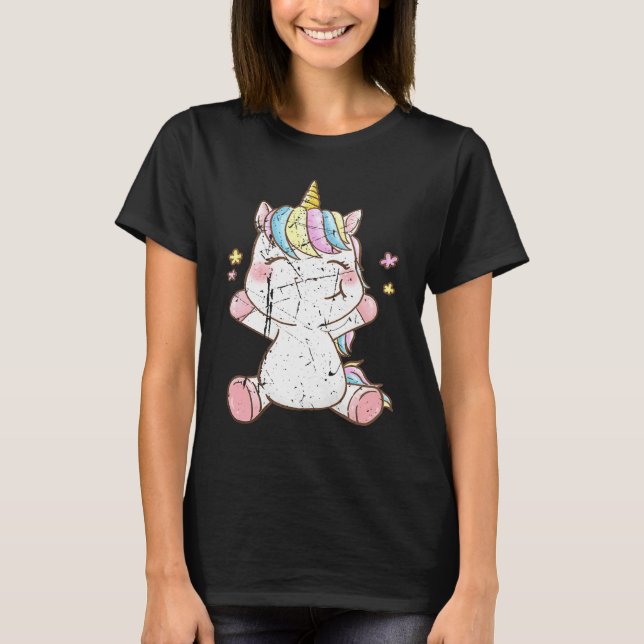 Camiseta Cute Baby Unicorn Unicorns Magical Creature Fans (Frente)