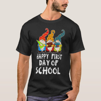 Camiseta Cute Back to School Teacher Gnome Happy First Day