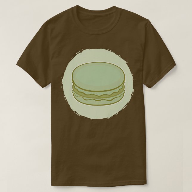 Camiseta Cute Baking Macaron Baker Dessert Francês Japonês (Frente do Design)