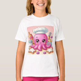 Camiseta Cute baking octopus shirt