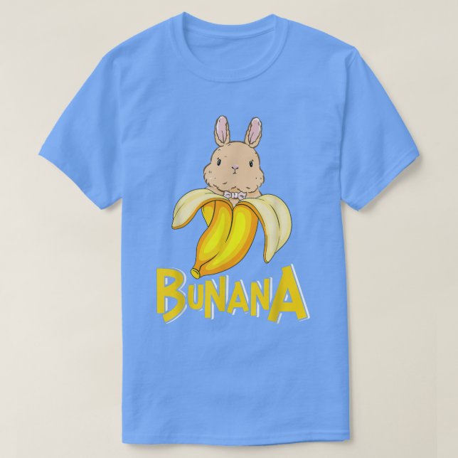 Camiseta Cute Banana Bunny Rabbit 127 (Frente do Design)