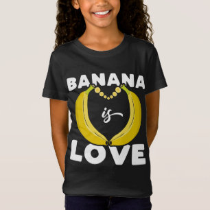 Camiseta Cute Banana é Love citação engraçada para Banana L