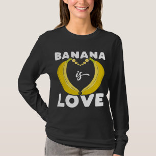 Camiseta Cute Banana é Love citação engraçada para Banana L