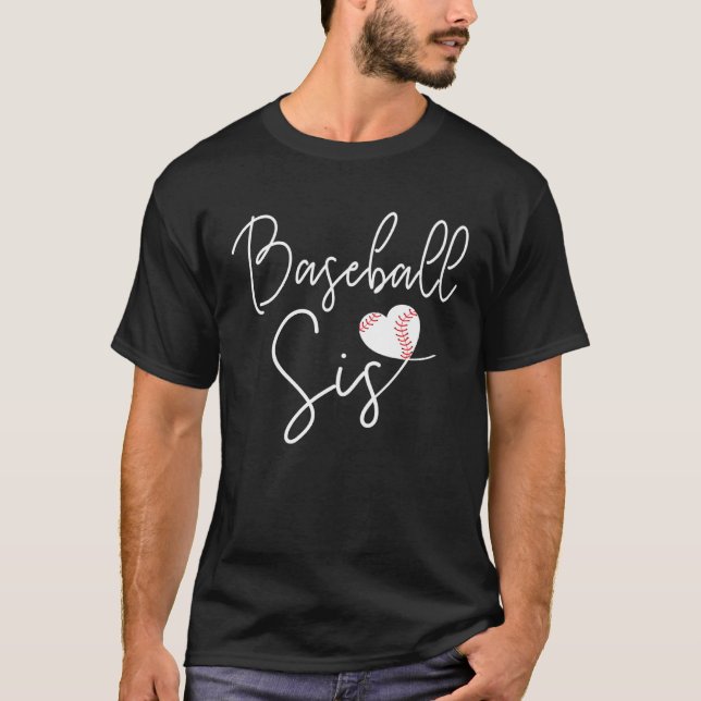 Camiseta Cute Baseball Sister (Frente)