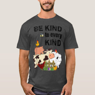 Camiseta Cute Be Kind To Every Kind Animal Lover Vegetarian