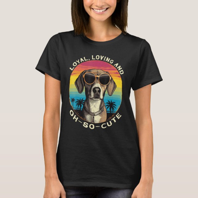 Camiseta Cute Beagle Breed Loyal Loving Dog (Frente)