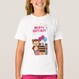 Camiseta Cute Bear Birthday Celebration - Adorable Cartoon 