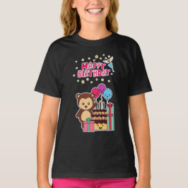 Camiseta Cute Bear Birthday Celebration - Adorable Cartoon 