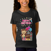 Cute Bear Birthday Celebration - Adorable Cartoon 