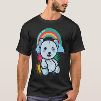 Camiseta Cute bear colourful rainbow teddy bear cuddly bear