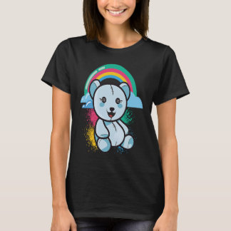 Camiseta Cute bear colourful rainbow teddy bear cuddly bear