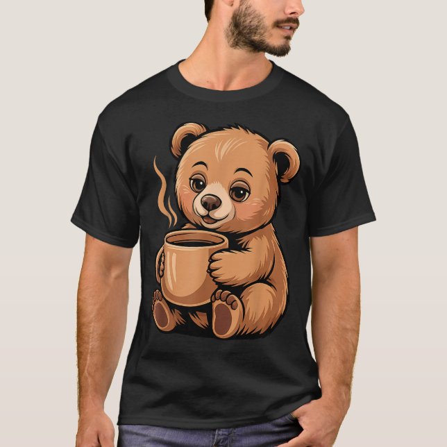 Camiseta Cute Bear Design For Bear Lover And Bear  (Frente)