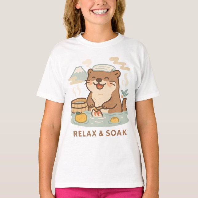 Camiseta 【Cute Bear Kids T-Shirt】 (Frente)