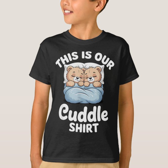 Camiseta Cute Bear Matching Couple This Is Our Cuddle  (Frente)